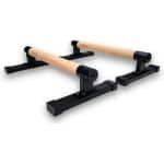 KRAKEN Parallettes 10 CM | Premium Houten Grip Push Up Bar (Opdruksteunen) Dip Bars | voor Krachttraining, Turnen, Gynmnastiek, Calisthenics | Hoge kwaliteit liggers en metaal | High Grip | Blessure preventie | Opdrukset met hoogte 10 CM