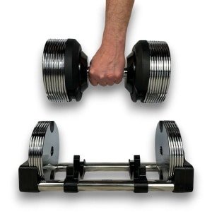 KRAKEN Verstelbare Dumbbell 32 KG Compact | Halterset Verstelbaar in Gewicht | Adjustable Fitness Dumbbell Compact | Krachttraining Trainingshalter 20KG | Tactical Dumbbell | Maximum Efficiency | ideaal voor Thuis- en Gym Training