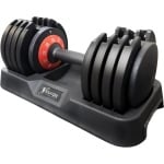 KRAT⌀X 1 Stuk Verstelbare Dumbbell 5KG t/m 25KG - Selective Dumbbell - Halterset - Gewichten Set - Krachttraining - Zwart