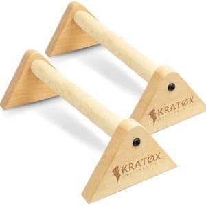 KRAT⌀X Parallettes 50cm Push up Bars - Calisthenics - Push up grips - parallettes hout - Opdruksteunen - Opdruk steunen - Opdrukken - Dip bars - Fitness - Crossfit