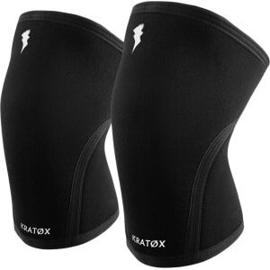 KRAT⌀X Premium Knee Sleeves - Knie Brace - Kniebandage - Knee Sleeves - Fitness - Crossfit - Knieband - Braces - 7 mm - 2 stuks - Maat L
