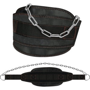 Kilkuran ® Verstelbare Multifunctionele Fitnessriem met IJzeren Ketting voor Krachttraining en Rugondersteuning