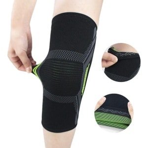 Knee sleeve | knie brace | knieband | knie bescherming | crossfit | fitness | hardlopen | wielrennen |compressieband | maat L