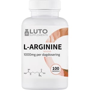 L-Arginine - 100 Capsules - 500mg - Pre-workout Aminozuur - Zuivere vorm uit suikerbietmelasse - LUTO Supplements