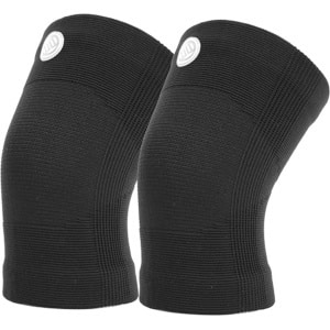 LUXIAOJUN 2 Stuks Premium Knie Brace voor Fitness, CrossFit & Sporten - Knieband - Braces - 7 mm - Zwar- M