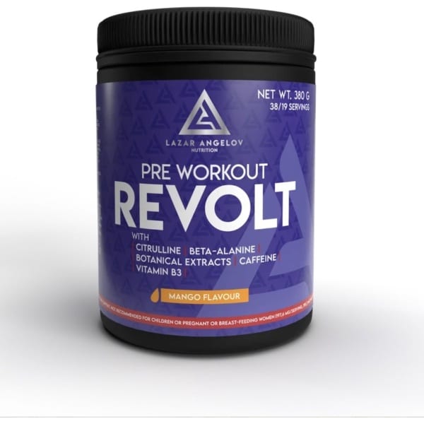 Lazar Angelov Revolt pre-workout poeder Mango - 380g