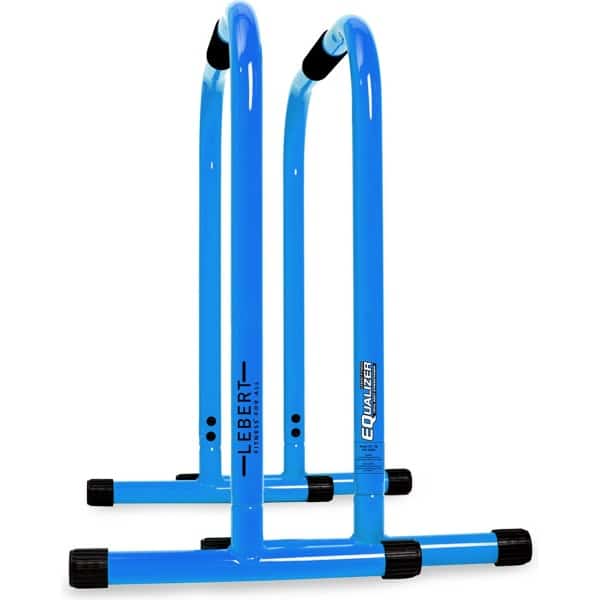 Lebert Equalizer Dip Bars Blauw - Dip Station - Pull Up Bar - Push Up Bars - Calisthenics - Krachttraining voor het gehele lichaam