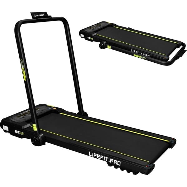 LifeFit TM1300 Elektrische Loopband inklapbaar - 2 PK Motor, Snelheden van 0,8-9 km/u, 110x40,5 cm Loopvlak, LCD-Display, Bluetooth, Tablethouder en Luidsprekers