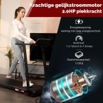 LifeStages - Loopband Inklapbaar - Elektrische Loopband - Opvouwbare Loopband Voor Thuis Tot 12 Km/U Met LED-Scherm - APP- En 360° Tablethouder - Compact Loopkussen Voor Thuis En Op Kantoor