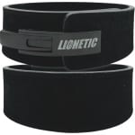 Lionetic Lifting Belt - Premium Lever Belt - Powerliftig Riem - Clip Sluiting - Powerlifting/Bodybuilding - Krachttraining Accessoires - Black on Black - M