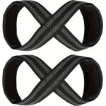 Livano Wrist Wraps - Lifting Straps - Crossfit Grips - Polsband - Krachttraining - Fitness - Deadlift - 8 Vormig - Zwart