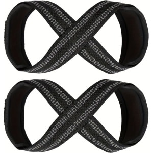 Livano Wrist Wraps - Lifting Straps - Crossfit Grips - Polsband - Krachttraining - Fitness - Deadlift - 8 Vormig - Zwart