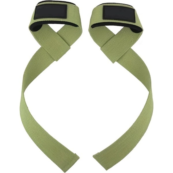 Livano Wrist Wraps - Lifting Straps - Crossfit Grips - Polsband - Krachttraining - Fitness - Deadlift - Legergroen