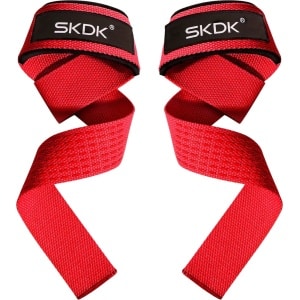 Livano Wrist Wraps - Lifting Straps - Crossfit Grips - Polsband - Krachttraining - Fitness - Deadlift - Sport - Rood