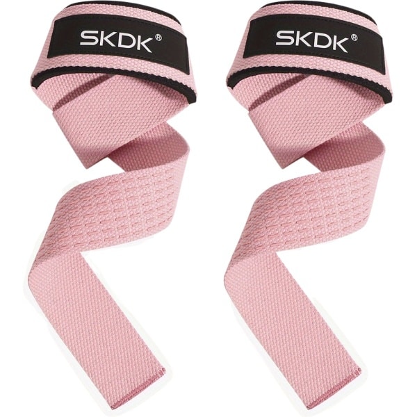 Livano Wrist Wraps - Lifting Straps - Crossfit Grips - Polsband - Krachttraining - Fitness - Deadlift - Sport - Roze