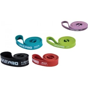 LivePro Fitness Super band - Zwart - Extra Zwaar 65-170lb - Weerstandsband | Complete Pack Elastiek Fitness Banden | Sport Elastieken verschillende Weerstanden | Fitness elastiek | Pull up | Crossfit | Powerlifting banden | Fitness | Workout