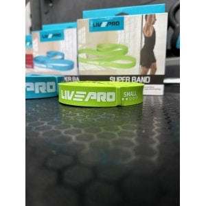 LivePro: Super band - Groen - Licht 25-65lb | Weerstandsband | Fitness Banden | Sport Elastieken verschillende Weerstanden | Fitness elastiek | Pull up | Crossfit | Powerlifting | Fitness | Workout