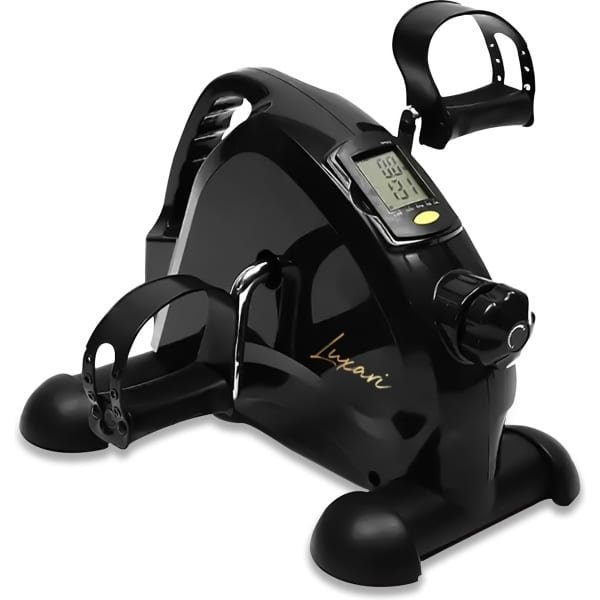 Luxari - Stoelfiets Pro - Verstelbare weerstand - Handgreep - Display - Hometrainer - Deskbike - Beentrainer - Armtrainer - Fietstrainer - Bewegingstrainer