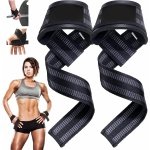 MJ Sports Premium Lifting Straps - Weight Grips - Hooks - Deadlift - Krachttraining - Fitness - Set van 2 - One Size - Zwart