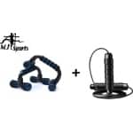 MJ Sports Premium Push Ups Bars + Skipping Speedrope Set - Springtouw - Opdruksteunen - Grips - Jumping - Crossfit - Calisthenics - Fitness - Schouders - Borst