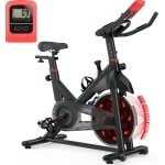 Magnetische Hometrainer - Indoor fitnessfiets met 10KG vliegwiel - LCD scherm - hartslagsensor - 80MM stalen constructie - 150KG capaciteit