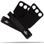 Matchu Sports - Fitness Handschoenen Heavy duty - Sport Handschoenen - Turnleertjes - Powerlifting - Crossfit - Turnen - Heren/Dames - Zwart carbon - Maat M