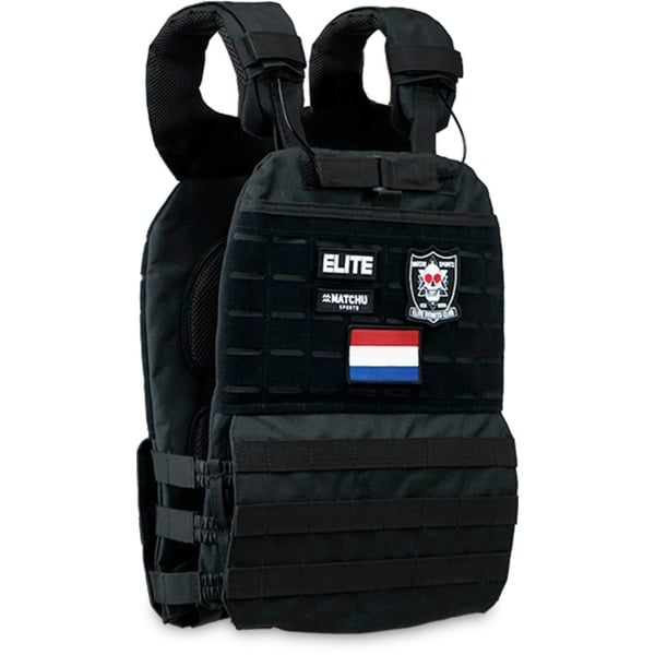 Matchu Sports - Tactical weight vest - Incl. platenset - Gewichtsvest - Totaal 19.6 KG - Plate carrier - Tactical vest - Trainingsvest - Crossfit - Hardlopen