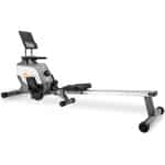 Merax Opvouwbare Roeimachine - Inklapbare Roeitrainer met Magnetische Weerstand - Grijs met Wit
