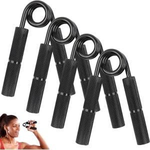 Metalen handgrip voor krachttraining - versterk uw grip - 4 stuks - 100/150/200/250 lbs