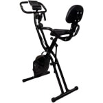 Mobiclinic EVEREST - Spinbike - Opvouwbare Hometrainer - LCD scherm - Verstelbare rugleuning en zadel - 8 standen - Fitnessfiets - Polsslagmeter - Ruimtebesparend - Tot 120 Kg