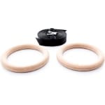 Muscle Power Houten Crossfit Ringen Set - Inclusief Straps
