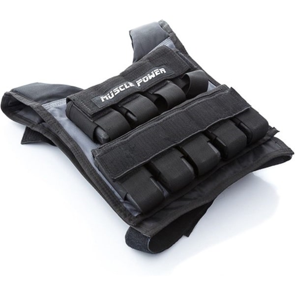 Muscle Power® Gewichtsvest 20KG - Verstelbare Trainingsvest - Weight Vest - Inclusief Gewichten - Voor Calisthenics, Hardlopen & Krachttraining