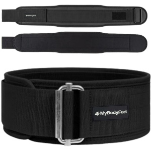 MyBodyFuel - Crossfit Lifting Belt - Powerliftriem/Gewichthefriem - Fitness Riem - Weightlifting & Deadlift Belt - One Size - Zwart