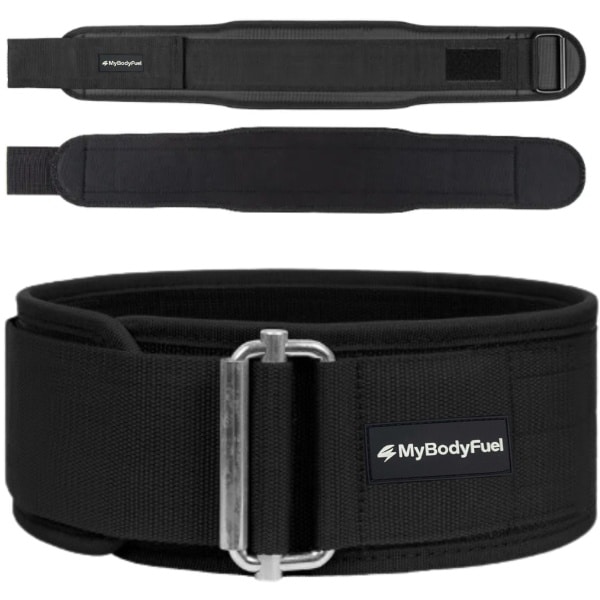 MyBodyFuel - Crossfit Lifting Belt - Powerliftriem/Gewichthefriem - Fitness Riem - Weightlifting & Deadlift Belt - One Size - Zwart