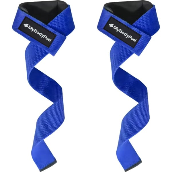 MyBodyFuel - Lifting Straps - Lifting Grips - Deadlift Straps - Lift Straps voor Fitness & Krachttraining - 2 Stuks - Blauw
