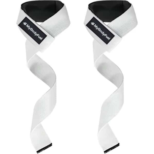 MyBodyFuel - Lifting Straps - Lifting Grips - Deadlift Straps - Lift Straps voor Fitness & Krachttraining - 2 Stuks - Wit