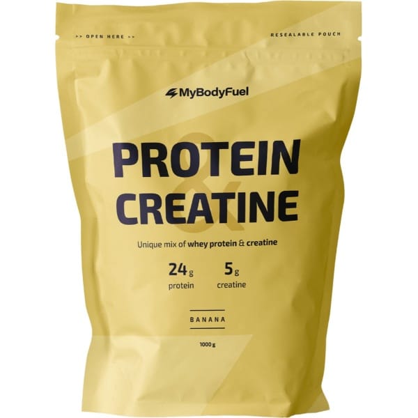 MyBodyFuel - Whey Protein & Creatine - Banaan - Eiwitpoeder met creatine monohydraat - Eiwit shake - 1000 gram