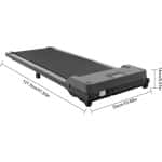 Mygroot - Loopband - Inklapbaar - 1-10.8km/u - Wandelband - Walking Pad - Opvouwbare Loopband - Treadmill - Grijs