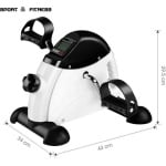 Mygroot - Stoelfiets - Bureaufiets - Deskbike - Stoelfiets bewegingstrainer - Stoelfietsen - Desk bike - Pedaaltrainer - Stoel fiets - Hometrainer - Hometrainer fiets - Voor Senioren en revalidatie - Met Lcd schermpje