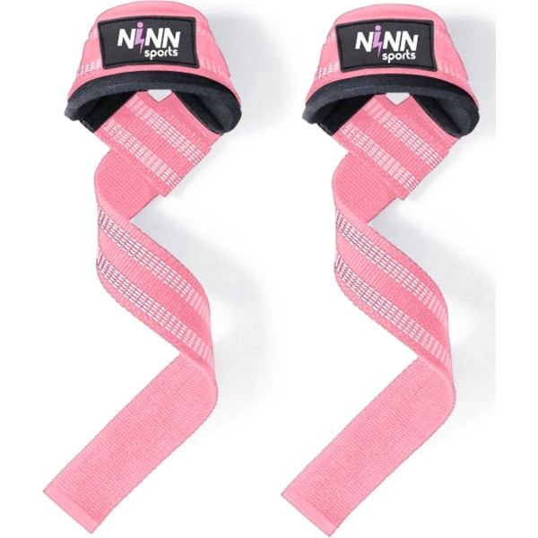 NINN Sports Lifting Straps Roze - Krachttraining Accessoires - Powerlifting - Bodybuilding