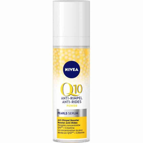 NIVEA Q10 Power Anti-Rimpel Pearls Serum Gezicht - Alle huidtypen - Hydraterend en verstevigend - Gezichtsserum Met Q10 en creatine - 30 ml