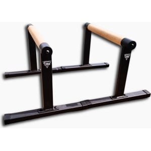 NO-GRAV Parallettes BIG | Premium Houten Opdruksteunen | Dip Bars | voor Krachttraining, Turnen, Gynmnastiek, Calisthenics Opdrukset 33 CM hoogte