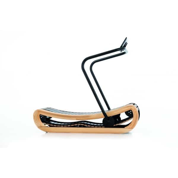 NOHRD Sprintbok Loopband Beukenhout Vintage - Houten Hardloopband - Gebogen Zelfaangedreven Loopband - Geruisloos & Onderhoudsvrij