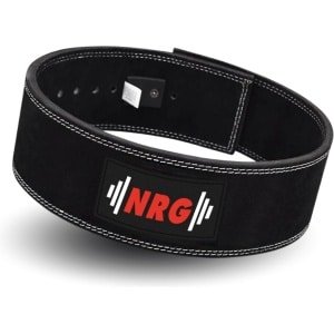 NRG fitness - Lifting Belt - Pro Powerlift Riem - Krachttraining - Lever Belt - Zwart - Gewichthefriem - Powerlifting - Maat S
