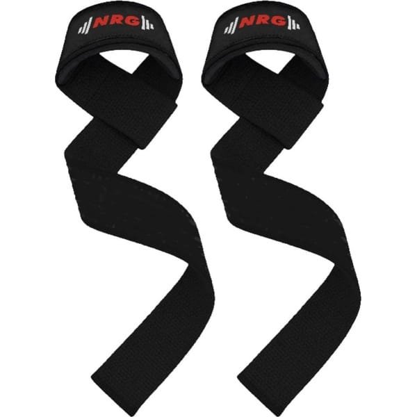 NRG fitness Lifting Straps - Deadlift Straps - Zwart - Krachttraining Accessoires - Powerlifting - Bodybuilding - Gym Straps - Fitness - Set