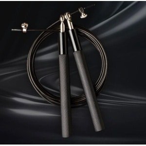 New Age Devi - Springtouw - Zwart - Jump rope - Crossfit - Hoge Snelheid - Duurzaam Staal Slijtvast ontwerp