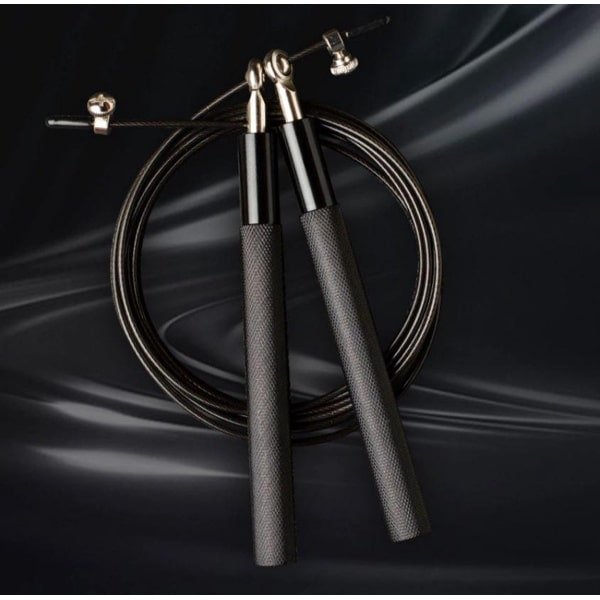 New Age Devi - Springtouw - Zwart - Jump rope - Crossfit - Hoge Snelheid - Duurzaam Staal Slijtvast ontwerp