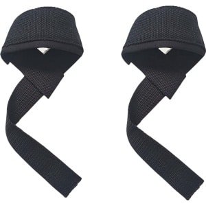 Nivard Wrist Wraps - Lifting Straps - Crossfit Grips - Polsband - Krachttraining - Fitness - Deadlift - Gewichtheffen - Zwart