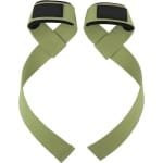 Nivard Wrist Wraps - Lifting Straps - Crossfit Grips - Polsband - Krachttraining - Fitness - Deadlift - Legergroen