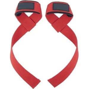 Nivard Wrist Wraps - Lifting Straps - Crossfit Grips - Polsband - Krachttraining - Fitness - Deadlift - Rood